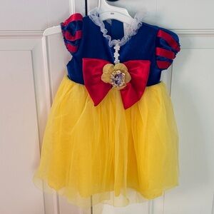 Disney Princess Costume Dress with Blue, Red, and Yellow